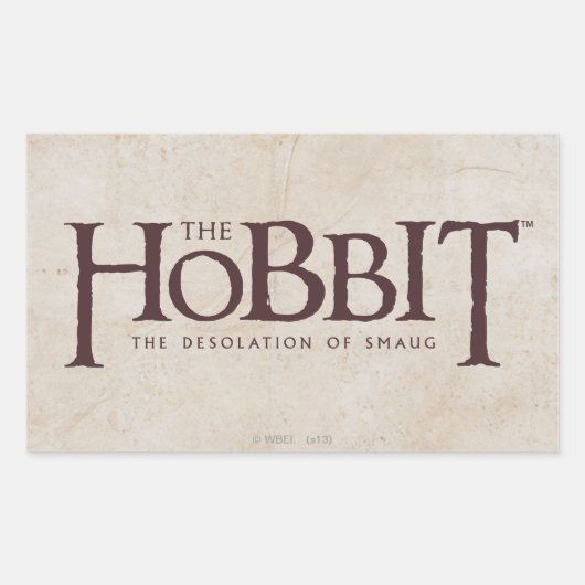 Hobbit Logo - Donker Rechthoekige Sticker (Voorkant)