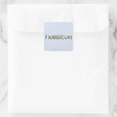 HOBBITON™ getextureerd Vierkante Sticker (Tas)