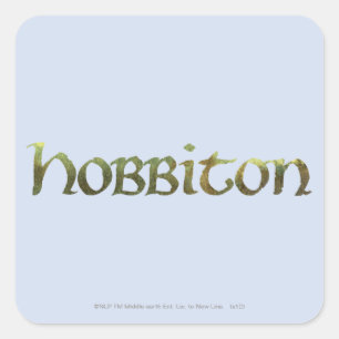 HOBBITON™ getextureerd Vierkante Sticker