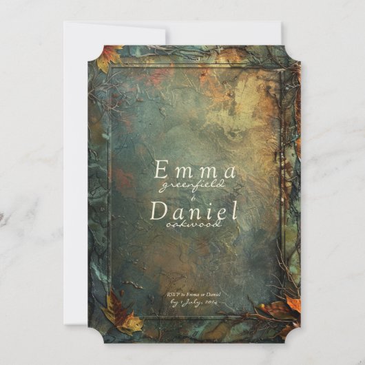 Hobbiton Haven Faire-part de mariage (Dos)