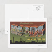 Hobbs, New Mexico - grote letterscènes Briefkaart (Voorkant / Achterkant)