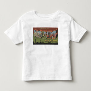 Hobbs, New Mexico - grote letterscènes Kinder Shirts