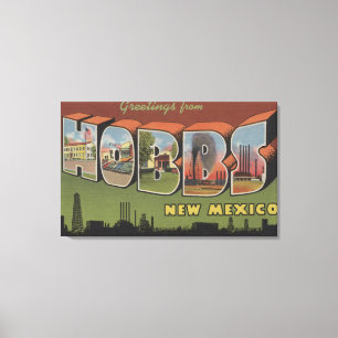 Hobbs, New Mexico - Grote Scènes 2 van de Brief Canvas Afdruk