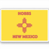 Hobbs New Mexico Sticker (Voorkant)