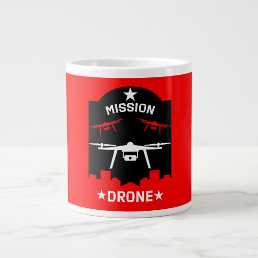 Hobby Drone Pilot Extra Grote Beker (Voorkant)