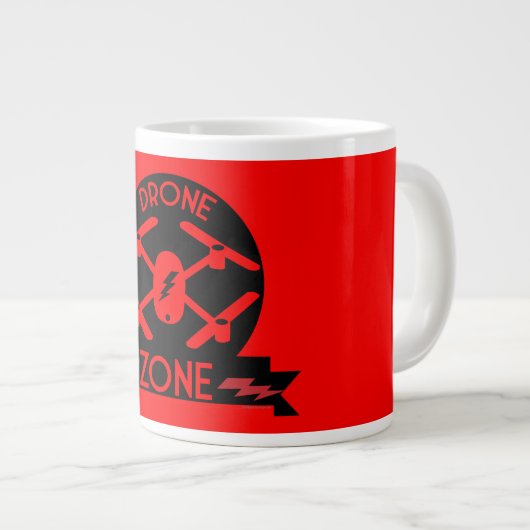 Hobby Drone Pilot Extra Grote Beker (Voorkant rechts)