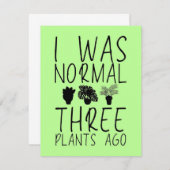 Hobby Gardener Planten Bedankkaart (Voorkant / Achterkant)