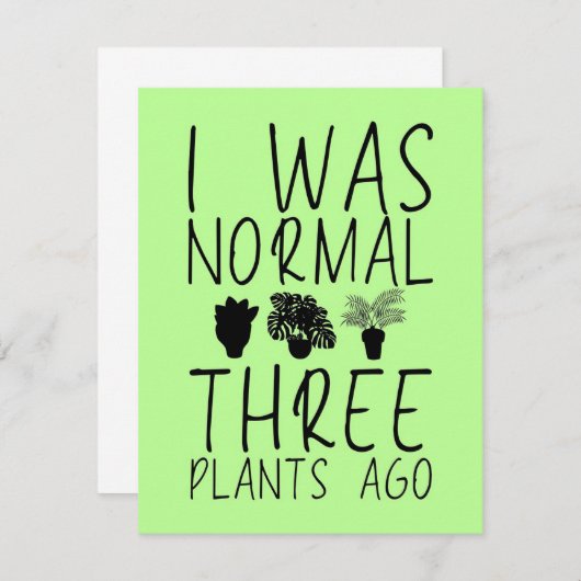 Hobby Gardener Planten Bedankkaart (Voorkant / Achterkant)