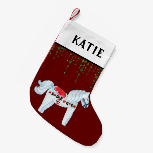 Hobby Horse en Green Glitter Kerstmis Kleine Kerstsok