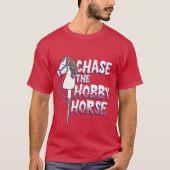 Hobby Horsing Chase de Hobby Paard retro T-shirt (Voorkant)