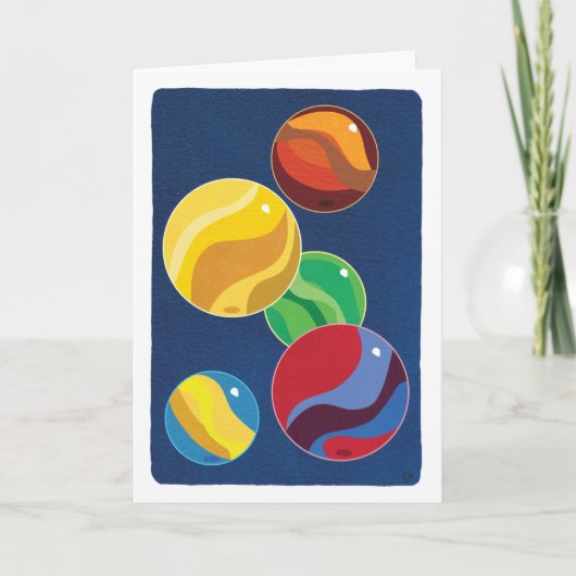 Hobby Marbles Blank Kaart (Voorkant)