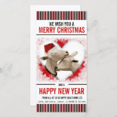 Hobby of geit Boerderij kerst Feestdagenkaart (Voorkant / Achterkant)