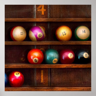 Hobby - Pool - Laten we miljarden spelen Poster