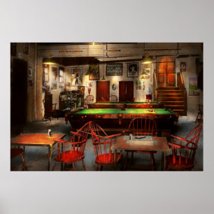 Hobby - Pool - The billiards club 1915 Poster