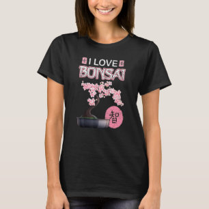 Hobby tuinieren retro Japanse kers Sakura Bonsa T-shirt