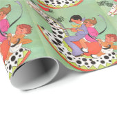 Hobbypaard voor Kerstmis  Cadeaupapier (Rol Hoek)