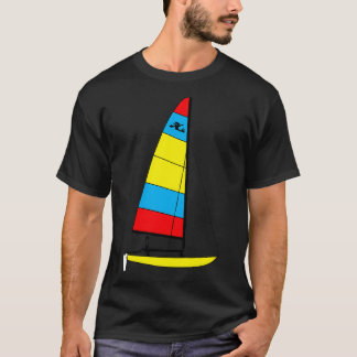 Hobie 14 Catamaran Sailboat Yellow T-shirt