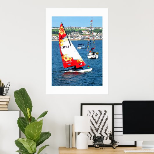 Hobie cat, Jersey Poster (Thuiskantoor)