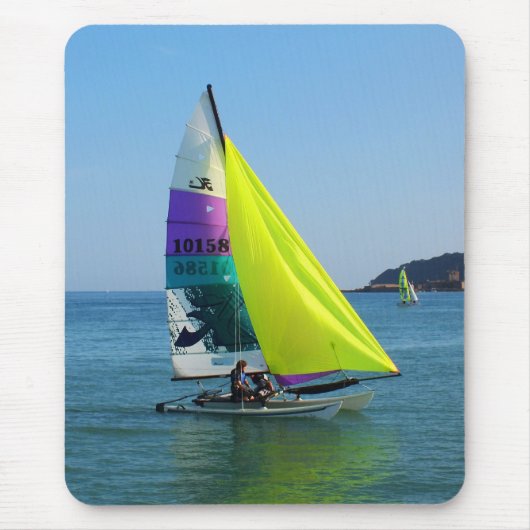 Hobie met spinnaker muismat (Voorkant)