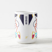 Hobnob Abstrait Art Moderne Illustration Mug (Centre)