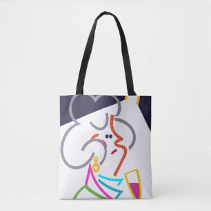 Hobnob Sac fourre-tout d'art Abstrait moderne