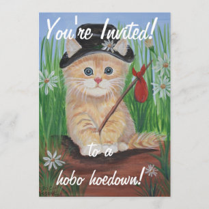 Hobo Hoedown Uitnodigingen! Kaart