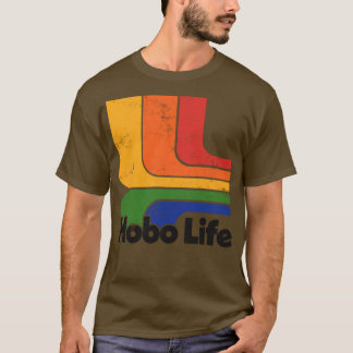 Hobo Life Vervaagd Thrift Style Retro Design1 T-shirt