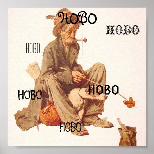 Hobo-Poster Poster (Voorkant)