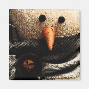 Hobo Snowman Magnet I