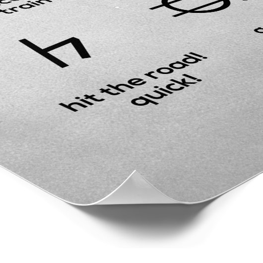 Hobo-symbolen Poster (Hoek)