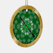 Hobo ~ Zilver ~ Groen ~ Goud ~ Kerstmis ~ Keramisch Ornament (Rechts)