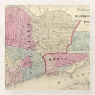 Hoboken, Jersey City Glazen Onderzetter