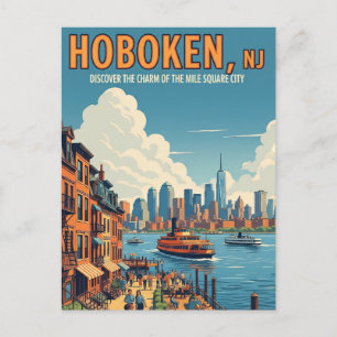 Hoboken New Jersey Reizen Briefkaart