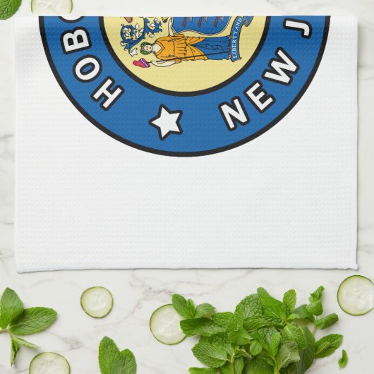 Hoboken New Jersey Theedoek (Gevouwen)