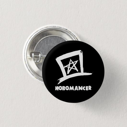 Hobomancer Hobo Sign Button (Voorkant /achterkant)