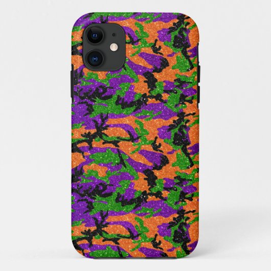 HOC Monster Glitter Halloween Edition Camo Case-Mate iPhone Case (Achterkant)