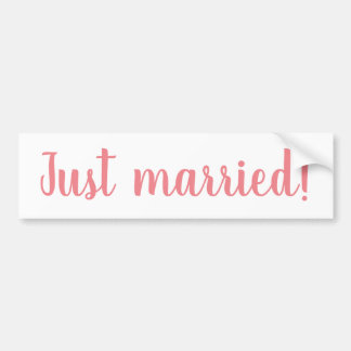 Hochzeit Accessoires Bumpersticker