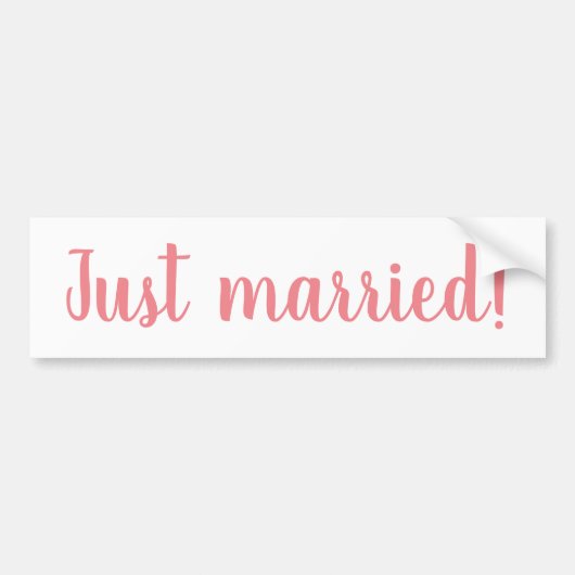Hochzeit Accessoires Bumpersticker (Voorkant)
