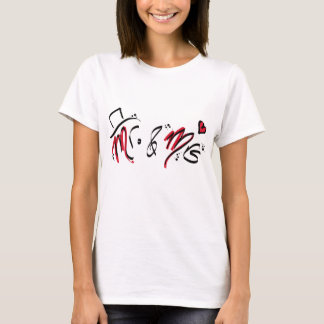 Hochzeit Mr. & Mrs. T-shirt