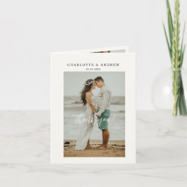 Hochzeitshandschrift Danke 3 Fotos Bedankkaart