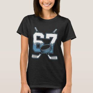 Hockey 67 Zes Zeven Alpha Slaang 6 7 Meme Kinderen T-shirt