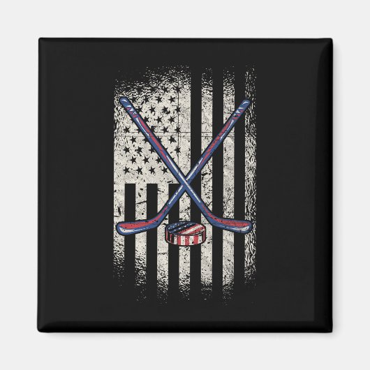 Hockey American Flag - VS Ice Hockey Magneet (Voorkant)