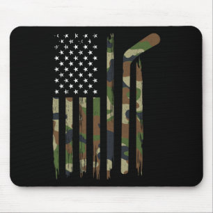 Hockey Amerikaanse vlag Camo US Patriottische Hock Muismat