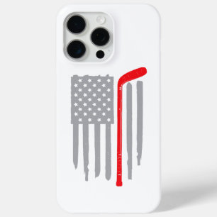 Hockey Amerikaanse vlag iPhone 15 Pro Max Hoesje