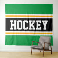 HOCKEY Athletic Heldergroen Zwart Geel Strepen