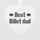 Hockey Beste Billet Papa Ornament (achterkant)