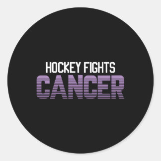 Hockey bestrijdt kanker ronde sticker