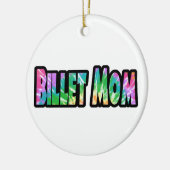 Hockey Billet Moeder Tie Dye Keramisch Ornament (Links)