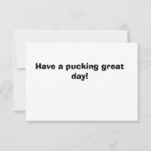 Hockey Birthday Card Kaart (Achterkant)