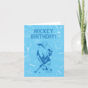 Hockey Birthday! WENSKAART - VROUW Kaart